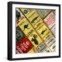 Antique Enamelled Signs - Wall Signs - Notting Hill - London - UK - England - United Kingdom-Philippe Hugonnard-Framed Photographic Print