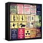 Antique Enamelled Signs - Wall Signs - Notting Hill - London - UK - England - United Kingdom-Philippe Hugonnard-Framed Stretched Canvas