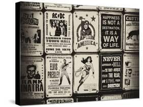 Antique Enamelled Signs - Wall Signs - Notting Hill - London - UK - England - United Kingdom-Philippe Hugonnard-Stretched Canvas