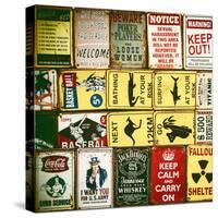 Antique Enamelled Signs - Wall Signs - Notting Hill - London - UK - England - United Kingdom-Philippe Hugonnard-Stretched Canvas