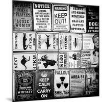 Antique Enamelled Signs - Wall Signs - Notting Hill - London - UK - England - United Kingdom-Philippe Hugonnard-Mounted Photographic Print