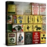 Antique Enamelled Signs - Wall Signs - Notting Hill - London - UK - England - United Kingdom-Philippe Hugonnard-Stretched Canvas