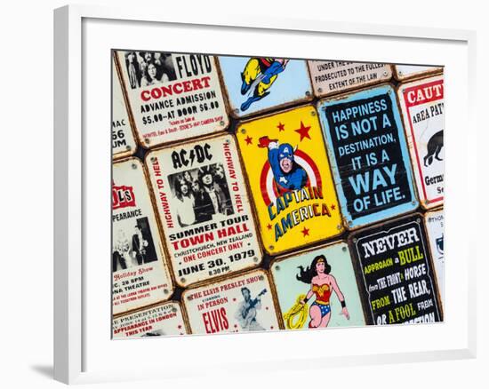 Antique Enamelled Signs - Wall Signs - Notting Hill - London - UK - England - United Kingdom-Philippe Hugonnard-Framed Photographic Print