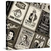 Antique Enamelled Signs - Wall Signs - Notting Hill - London - UK - England - United Kingdom-Philippe Hugonnard-Stretched Canvas