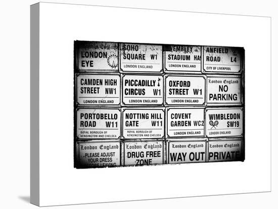 Antique Enamelled Signs - Wall Signs - Notting Hill - London - UK - England - United Kingdom-Philippe Hugonnard-Stretched Canvas