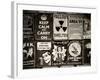 Antique Enamelled Signs - Wall Signs - Notting Hill - London - UK - England - United Kingdom-Philippe Hugonnard-Framed Photographic Print