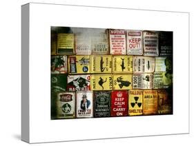 Antique Enamelled Signs - Wall Signs - Notting Hill - London - UK - England - United Kingdom-Philippe Hugonnard-Stretched Canvas