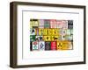 Antique Enamelled Signs - Wall Signs - Notting Hill - London - UK - England - United Kingdom-Philippe Hugonnard-Framed Art Print