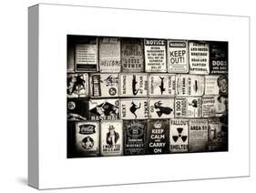 Antique Enamelled Signs - Wall Signs - Notting Hill - London - UK - England - United Kingdom-Philippe Hugonnard-Stretched Canvas