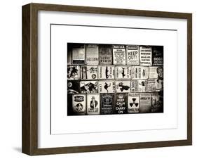 Antique Enamelled Signs - Wall Signs - Notting Hill - London - UK - England - United Kingdom-Philippe Hugonnard-Framed Art Print