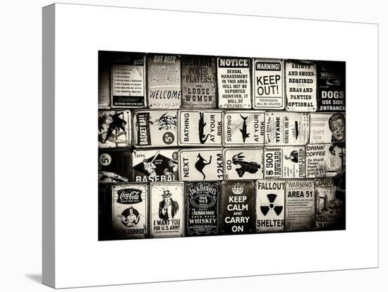 Antique Enamelled Signs - Wall Signs - Notting Hill - London - UK - England - United Kingdom-Philippe Hugonnard-Stretched Canvas