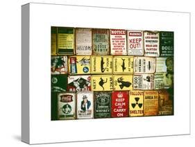 Antique Enamelled Signs - Wall Signs - Notting Hill - London - UK - England - United Kingdom-Philippe Hugonnard-Stretched Canvas