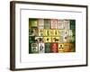 Antique Enamelled Signs - Wall Signs - Notting Hill - London - UK - England - United Kingdom-Philippe Hugonnard-Framed Art Print