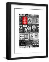 Antique Enamelled Signs - Wall Signs - Notting Hill - London - UK - England - United Kingdom-Philippe Hugonnard-Framed Art Print