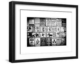 Antique Enamelled Signs - Wall Signs - Notting Hill - London - UK - England - United Kingdom-Philippe Hugonnard-Framed Art Print