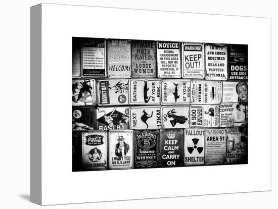 Antique Enamelled Signs - Wall Signs - Notting Hill - London - UK - England - United Kingdom-Philippe Hugonnard-Stretched Canvas