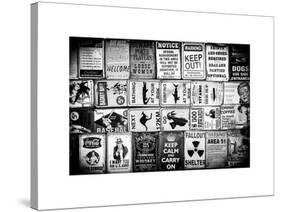 Antique Enamelled Signs - Wall Signs - Notting Hill - London - UK - England - United Kingdom-Philippe Hugonnard-Stretched Canvas