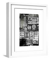 Antique Enamelled Signs - Wall Signs - Notting Hill - London - UK - England - United Kingdom-Philippe Hugonnard-Framed Art Print