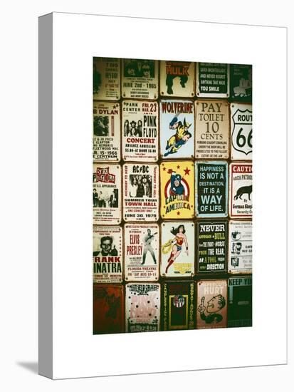 Antique Enamelled Signs - Wall Signs - Notting Hill - London - UK - England - United Kingdom-Philippe Hugonnard-Stretched Canvas