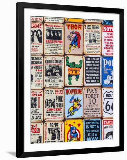 Antique Enamelled Signs - Wall Signs - Notting Hill - London - UK - England-Philippe Hugonnard-Framed Photographic Print