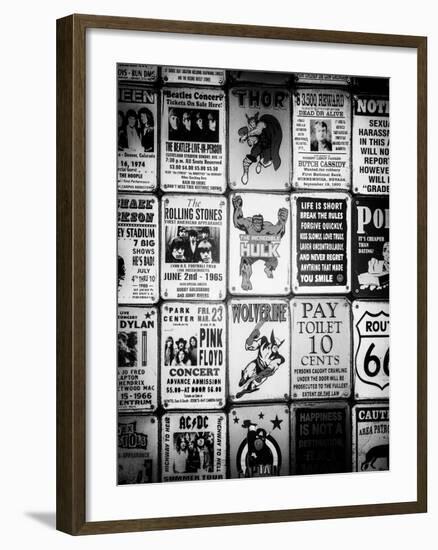 Antique Enamelled Signs - Wall Signs - Notting Hill - London - UK - England-Philippe Hugonnard-Framed Photographic Print