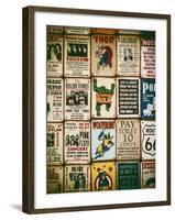 Antique Enamelled Signs - Wall Signs - Notting Hill - London - UK - England-Philippe Hugonnard-Framed Photographic Print