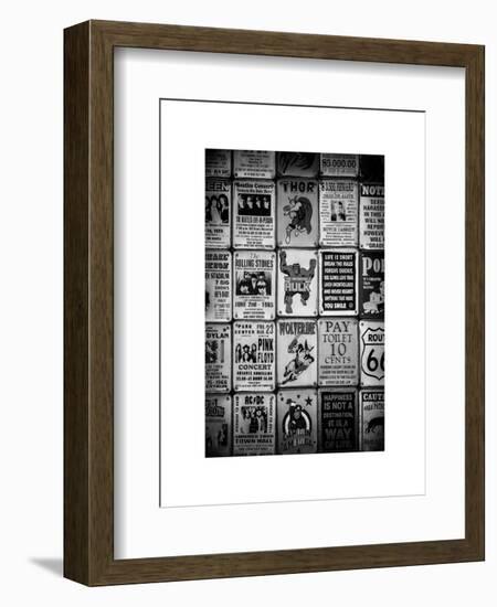 Antique Enamelled Signs - Wall Signs - Notting Hill - London - UK - England-Philippe Hugonnard-Framed Art Print