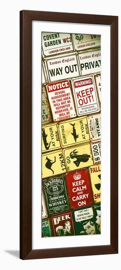 Antique Enamelled Signs - Wall Signs - Notting Hill - London - UK - Photography Door Poster-Philippe Hugonnard-Framed Photographic Print