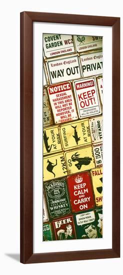 Antique Enamelled Signs - Wall Signs - Notting Hill - London - UK - Photography Door Poster-Philippe Hugonnard-Framed Photographic Print