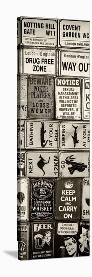 Antique Enamelled Signs - Wall Signs - Notting Hill - London - UK - Photography Door Poster-Philippe Hugonnard-Stretched Canvas