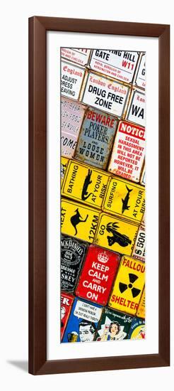 Antique Enamelled Signs - Wall Signs - Notting Hill - London - UK - Photography Door Poster-Philippe Hugonnard-Framed Photographic Print