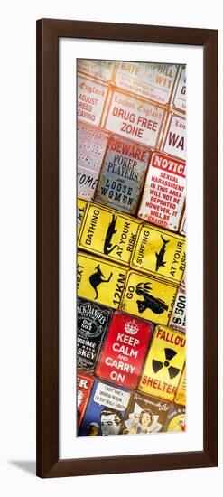 Antique Enamelled Signs - Wall Signs - Notting Hill - London - UK - Photography Door Poster-Philippe Hugonnard-Framed Photographic Print