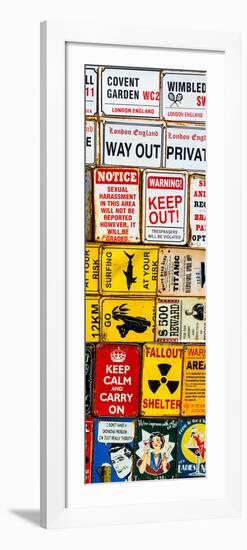 Antique Enamelled Signs - Wall Signs - Notting Hill - London - UK - Photography Door Poster-Philippe Hugonnard-Framed Photographic Print