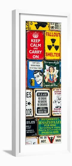 Antique Enamelled Signs - Wall Signs - Notting Hill - London - UK - Photography Door Poster-Philippe Hugonnard-Framed Photographic Print