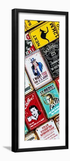 Antique Enamelled Signs - Wall Signs - Notting Hill - London - UK - Photography Door Poster-Philippe Hugonnard-Framed Photographic Print