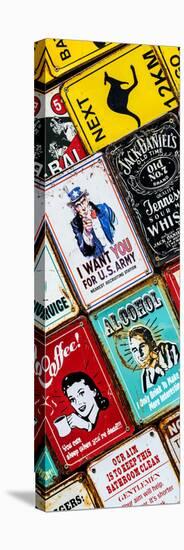 Antique Enamelled Signs - Wall Signs - Notting Hill - London - UK - Photography Door Poster-Philippe Hugonnard-Stretched Canvas