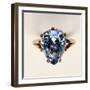 Antique Fancy-Cut Ring, the Blue-Grey Diamond Weighing 5.45 Carats, Once Owned by Marie-Antoinette-null-Framed Giclee Print