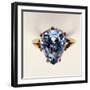 Antique Fancy-Cut Ring, the Blue-Grey Diamond Weighing 5.45 Carats, Once Owned by Marie-Antoinette-null-Framed Giclee Print