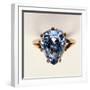 Antique Fancy-Cut Ring, the Blue-Grey Diamond Weighing 5.45 Carats, Once Owned by Marie-Antoinette-null-Framed Giclee Print