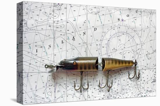 Antique Fishing Lure-Joe Quinn-Stretched Canvas