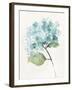 Antique Floral on Cream I Blue-Wild Apple Portfolio-Framed Art Print