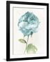 Antique Floral on Cream II Blue-Wild Apple Portfolio-Framed Art Print