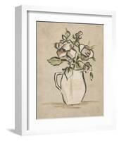 Antique Flower Heads II-June Vess-Framed Art Print