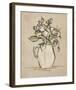 Antique Flower Heads II-June Vess-Framed Art Print