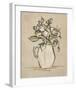 Antique Flower Heads II-June Vess-Framed Art Print