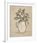 Antique Flower Heads II-June Vess-Framed Art Print