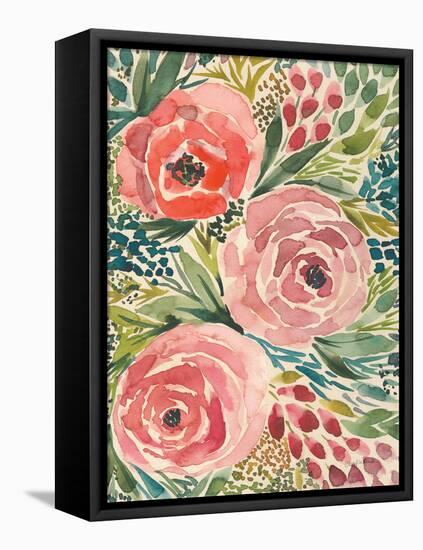 Antique Garden III-Cheryl Warrick-Framed Stretched Canvas