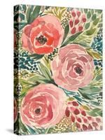 Antique Garden III-Cheryl Warrick-Stretched Canvas