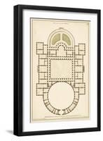 Antique Garden Plan IV-Jean Deneufforge-Framed Art Print