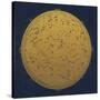 Antique Gold Map Of The Night Sky-Tina Lavoie-Stretched Canvas